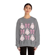 Load image into Gallery viewer, Pink Coquette Halloween  Crewneck Sweatshirt
