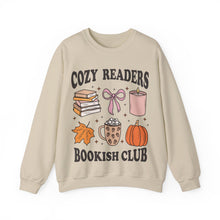 Load image into Gallery viewer, Cozy Readers Bookish Club Crewneck Sweatshirt
