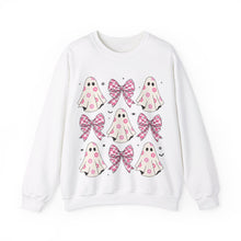 Load image into Gallery viewer, Pink Coquette Halloween  Crewneck Sweatshirt
