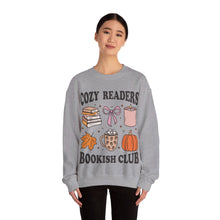 Load image into Gallery viewer, Cozy Readers Bookish Club Crewneck Sweatshirt
