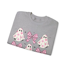 Load image into Gallery viewer, Pink Coquette Halloween  Crewneck Sweatshirt
