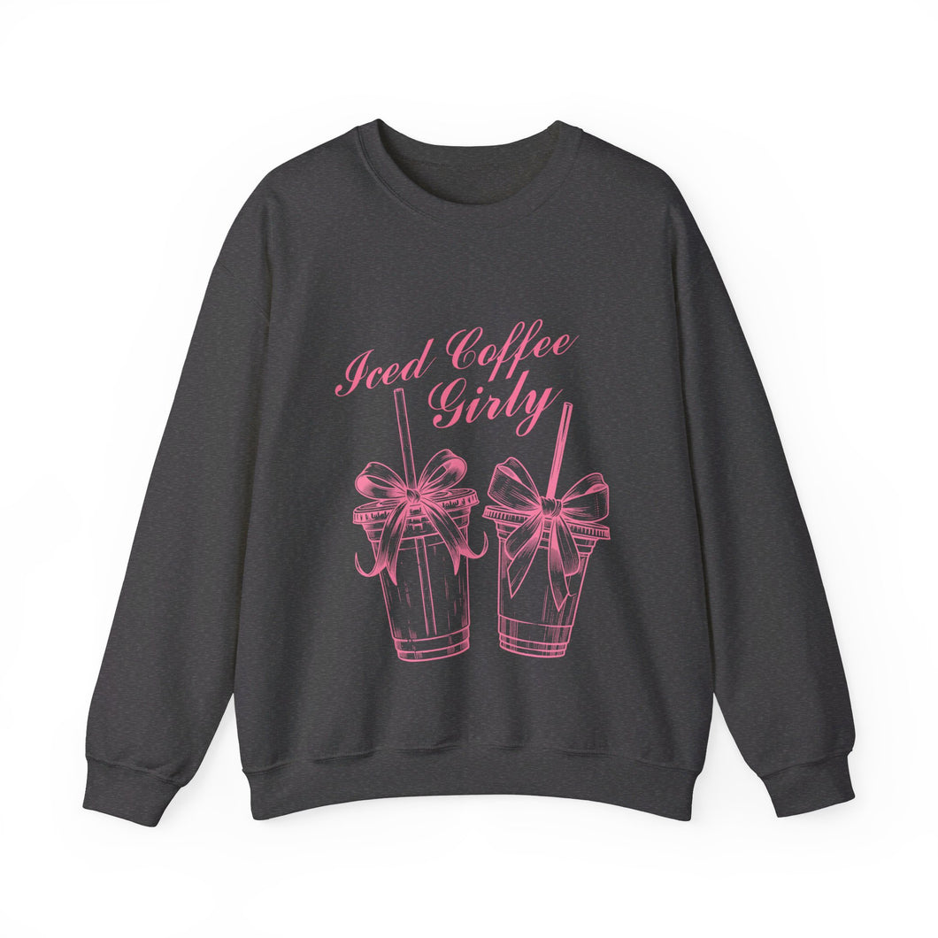 Ice Coffee Girly Crewneck Sweatshirt