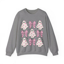 Load image into Gallery viewer, Pink Coquette Halloween  Crewneck Sweatshirt
