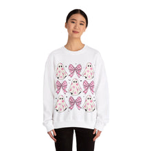 Load image into Gallery viewer, Pink Coquette Halloween  Crewneck Sweatshirt
