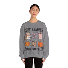 Load image into Gallery viewer, Cozy Readers Bookish Club Crewneck Sweatshirt
