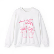 Load image into Gallery viewer, Ice Coffee Girly Crewneck Sweatshirt
