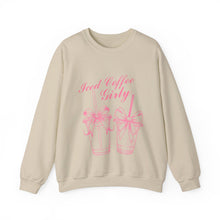 Load image into Gallery viewer, Ice Coffee Girly Crewneck Sweatshirt
