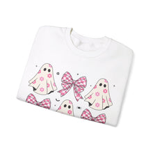 Load image into Gallery viewer, Pink Coquette Halloween  Crewneck Sweatshirt
