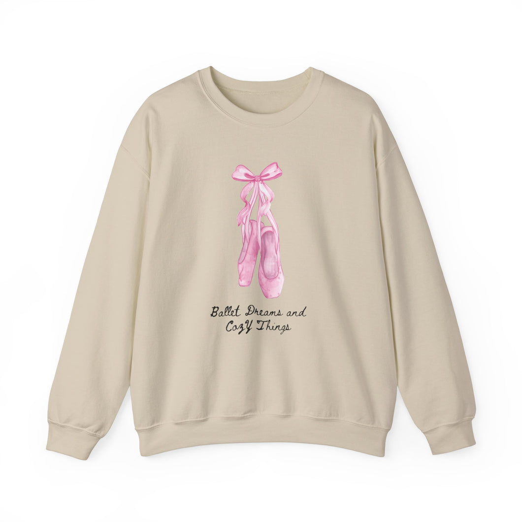 Ballet Dreams and Cozy Things Crewneck Sweatshirt