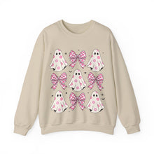 Load image into Gallery viewer, Pink Coquette Halloween  Crewneck Sweatshirt
