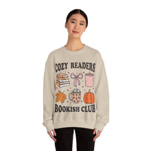 Load image into Gallery viewer, Cozy Readers Bookish Club Crewneck Sweatshirt
