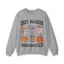 Load image into Gallery viewer, Cozy Readers Bookish Club Crewneck Sweatshirt
