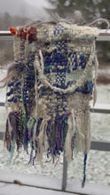 Load and play video in Gallery viewer, Winter Themed Handspun Woven Scarf
