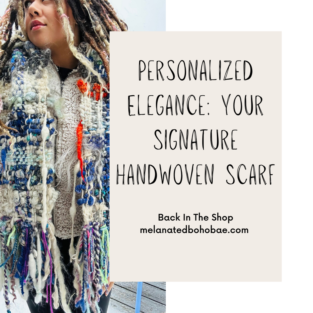 Personalized Elegance: Your Signature Handwoven Scarf